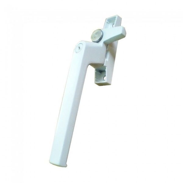 13MM KEY LOCKING LEFT/RIGHT HANDED COCKSPUR WINDOW HANDLE - WHITE