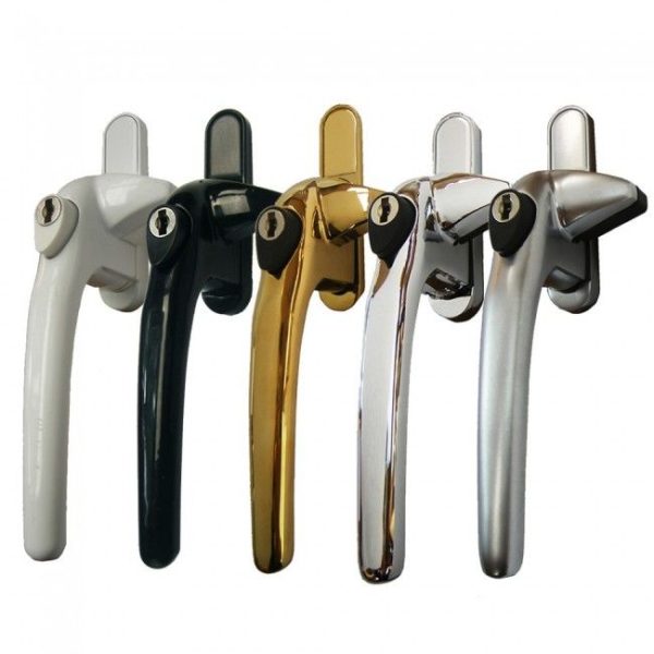 SCHLOSSER TECHNIK APTO COCKSPUR WINDOW HANDLE KIT - SUITS APPLICATIONS 9MM TO 21MM - LEFT HANDED - ALL COLOURS