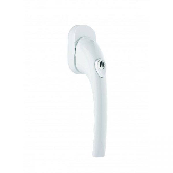 TILT & TURN KEY LOCKING 38MM WINDOW HANDLE - WHITE