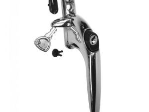 9MM KEY LOCKING RIGHT HANDED COCKSPUR WINDOW HANDLE - ALL COLOURS