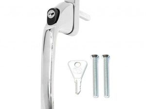 SCHLOSSER TECHNIK APTO INLINE KEY LOCKING ESPAG WINDOW HANDLES - CHROME