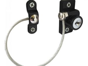 PVC-U CABLE WINDOW RESTRICTOR LOCKING SECURITY - ALL COLOURS
