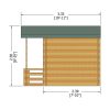 Shire Maulden 2.4m x 3.2m Log Cabin Summer House (19mm) - Image 3