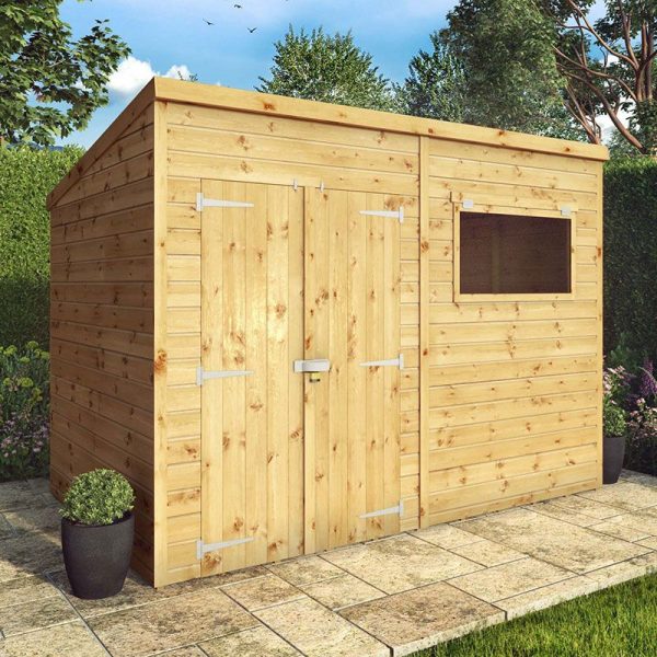 10' x 6' Mercia Shiplap Pent Shed (2.9m x 1.8m)