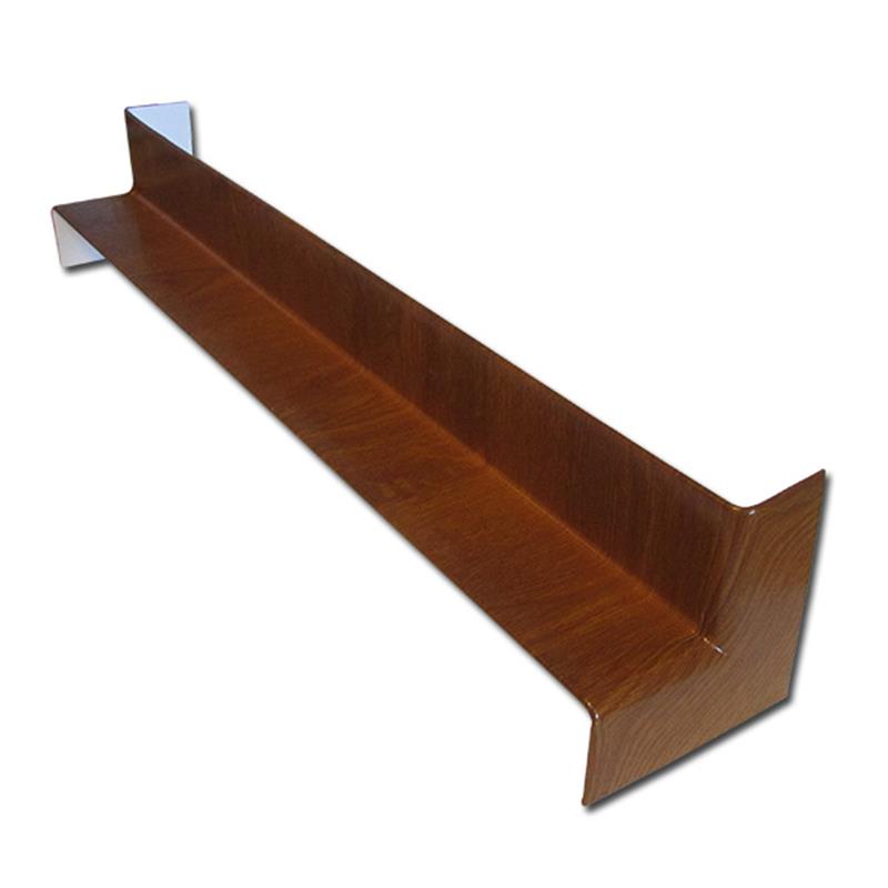 Square Fascia Corner Int D/Ended 500mm Light Oak
