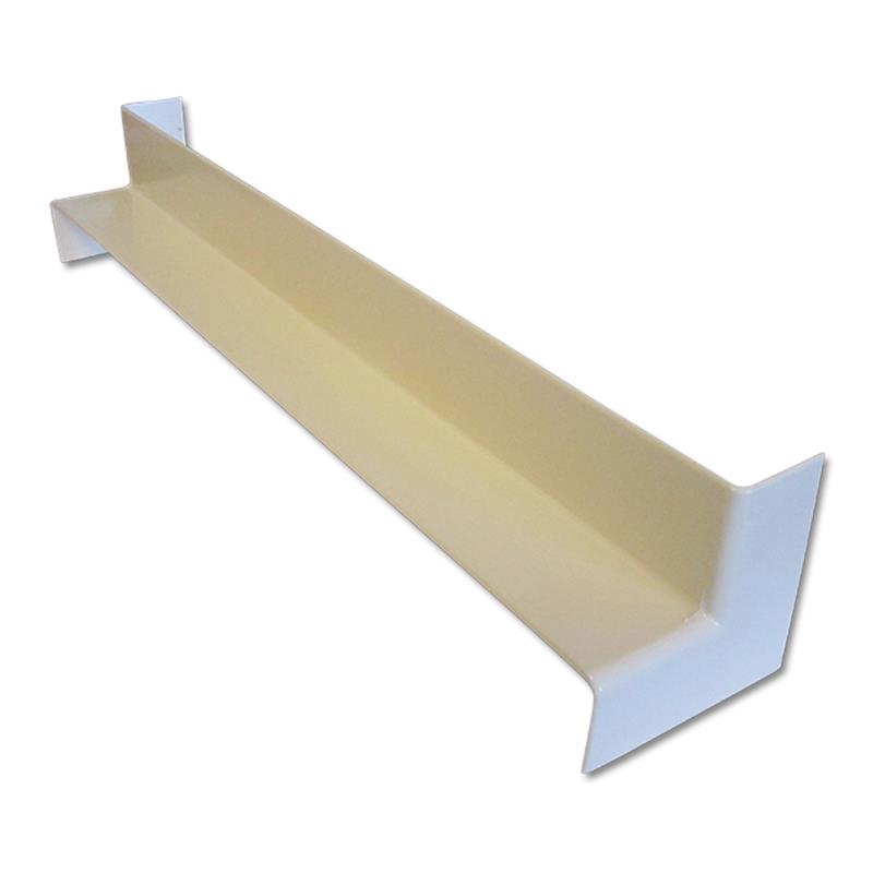 Square Fascia Corner Int D/Ended 500mm Cream