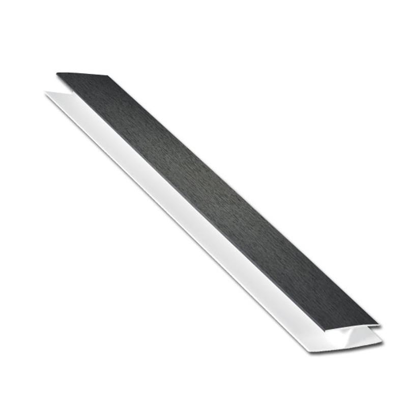 Hollow Soffit H-Trim Anthracite Grey Woodgrain