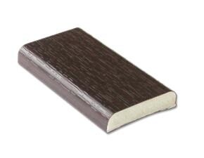 25mm uPVC D-Section Rosewood