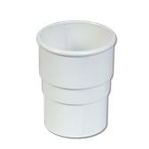 Round Downpipe Socket (White)